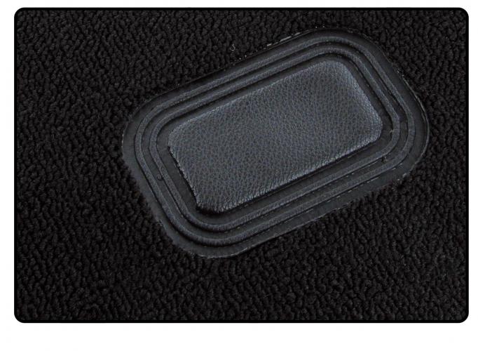 Schlingenware Teppichsatz für die Innenausstattung deluxe, schwarz (7-teilig)
