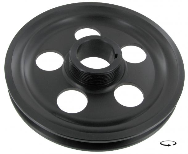 Kurbelwellen-Riemenscheibe Alu eloxiert 170mm mit Gravur