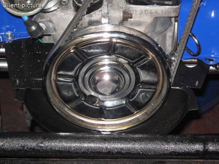 Verchromte Original-Kurbelwellenriemenscheibe