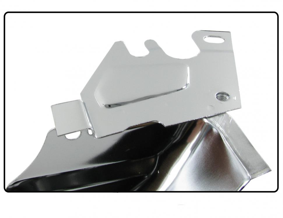 Motorblech hinten Riemenscheibe Chrom VW-Oldtimer