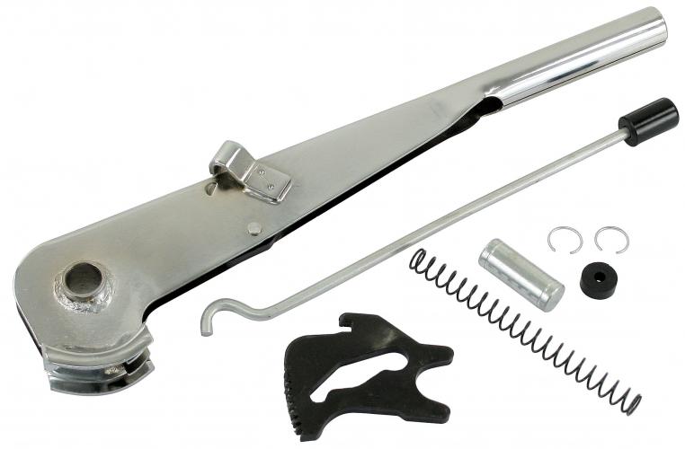 Handbremshebel Satz Chrom - Oldtimer Handbremse