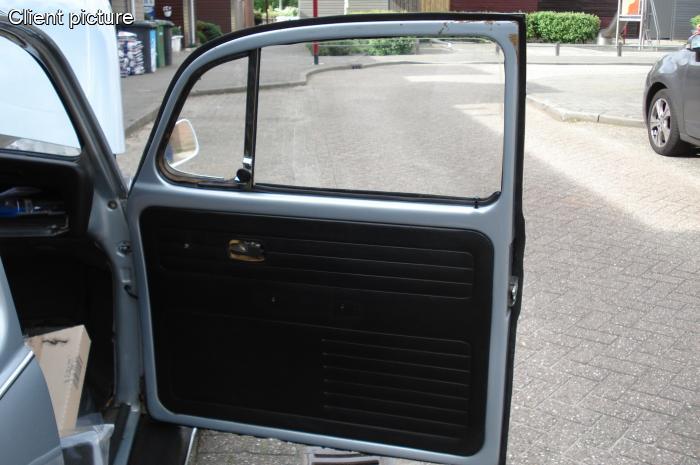 Tür- und Heckverkleidung schwarzes Vinyl B-Qualität (4-teilig)