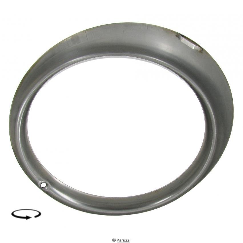 Scheinwerferzierring aus poliertem Edelstahl (pro Stück)