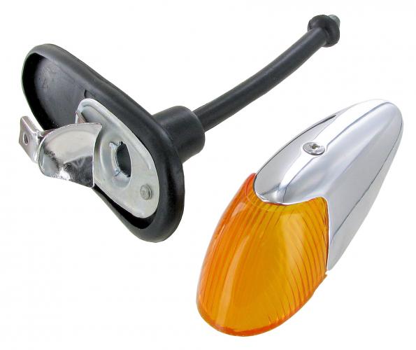 Blinkereinheit Bernstein Orange Glas B-Qualität