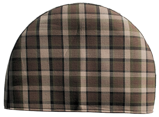 Reserverad-Abdeckung kariert Braun/Beige für Bulli Westfalia