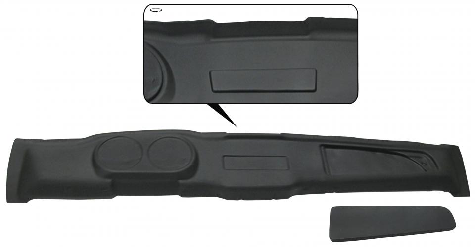 Armaturenbrett-Front schwarz mit Handschuhfach für Karmann Ghia