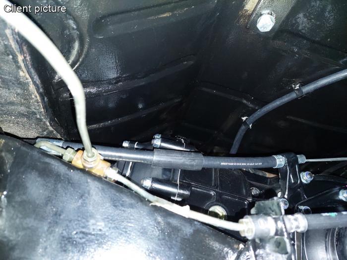 Kupplungszugführung (Außenzug)