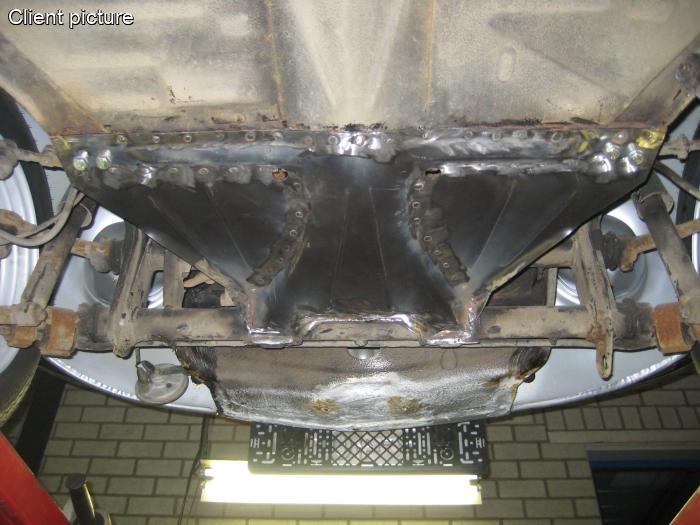 Rahmenkopf Bodenblech