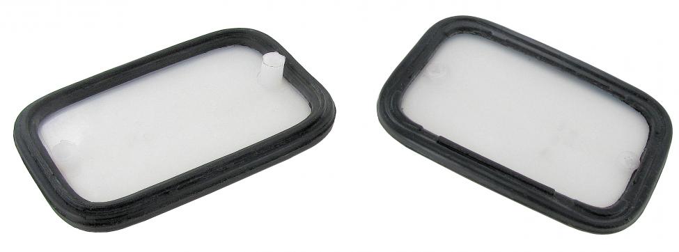 Seitenreflektor Basis mit Gummiprofil vorne