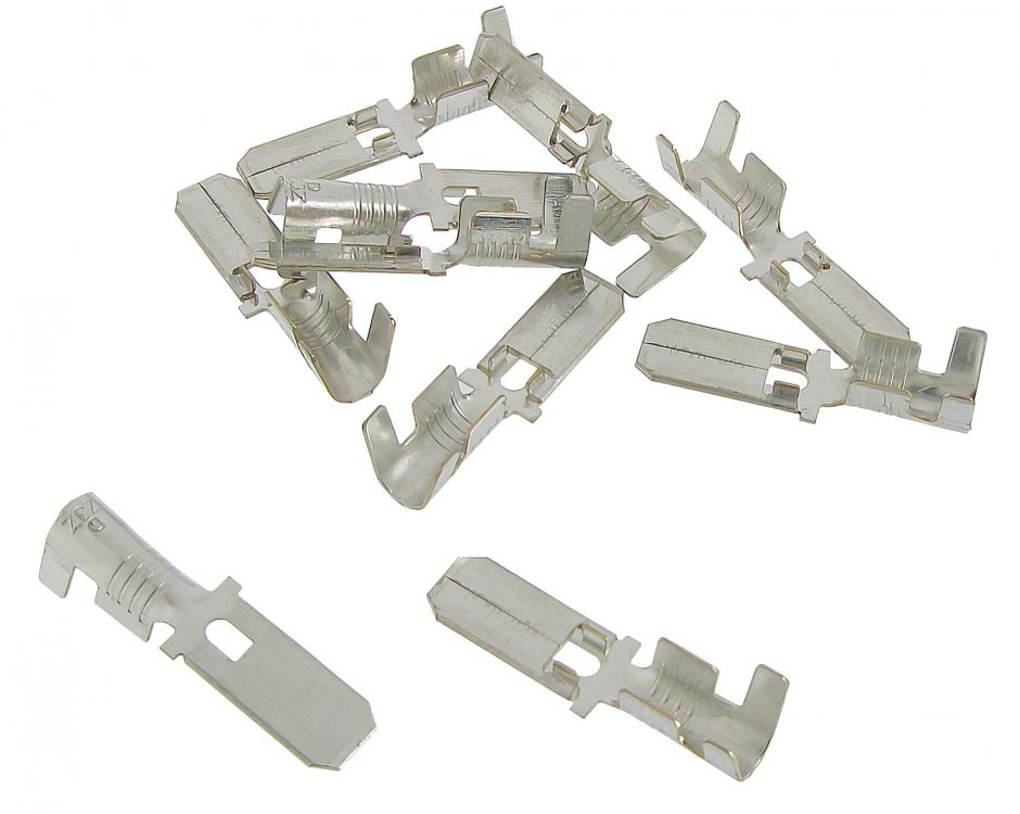 Flachstecker männlich 6,3 mm unisoliert für 4,0-6,0 mm² Leiter