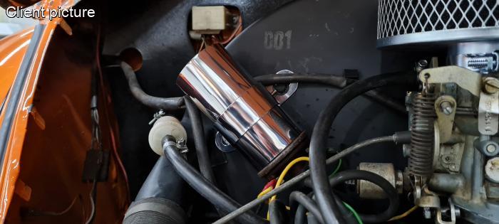 Spulendeckel aus Edelstahl