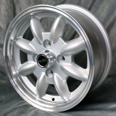 Felge Minilite Style 5.5x13 4x100 ET18 silber/glanzgedreht 