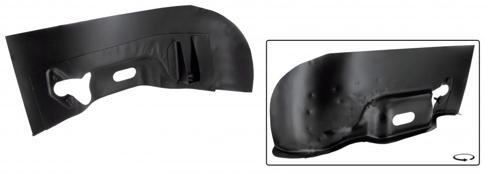 Hinteres Fahrgestell-Halter mit umlaufender Platte Rechts