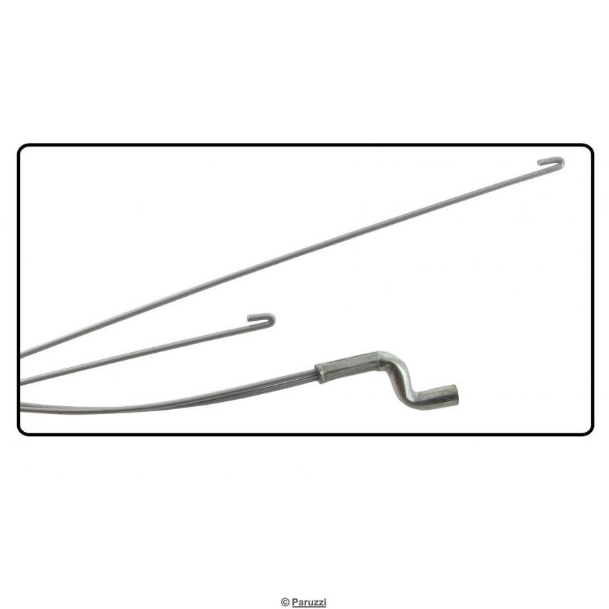 Seilzug der Fußraumheizung hinten