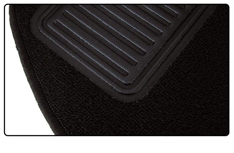 Schlingenware Innenraum Teppichsatz schwarz 20-teilig