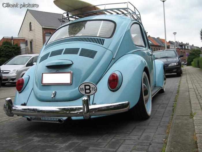 Heckstoßstange verchromt Edelstahl