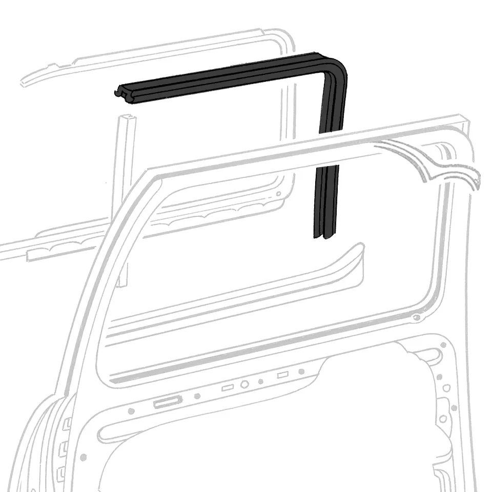 Fensterschachtdichtung U-Profil für VW Käfer Bus Type 3
