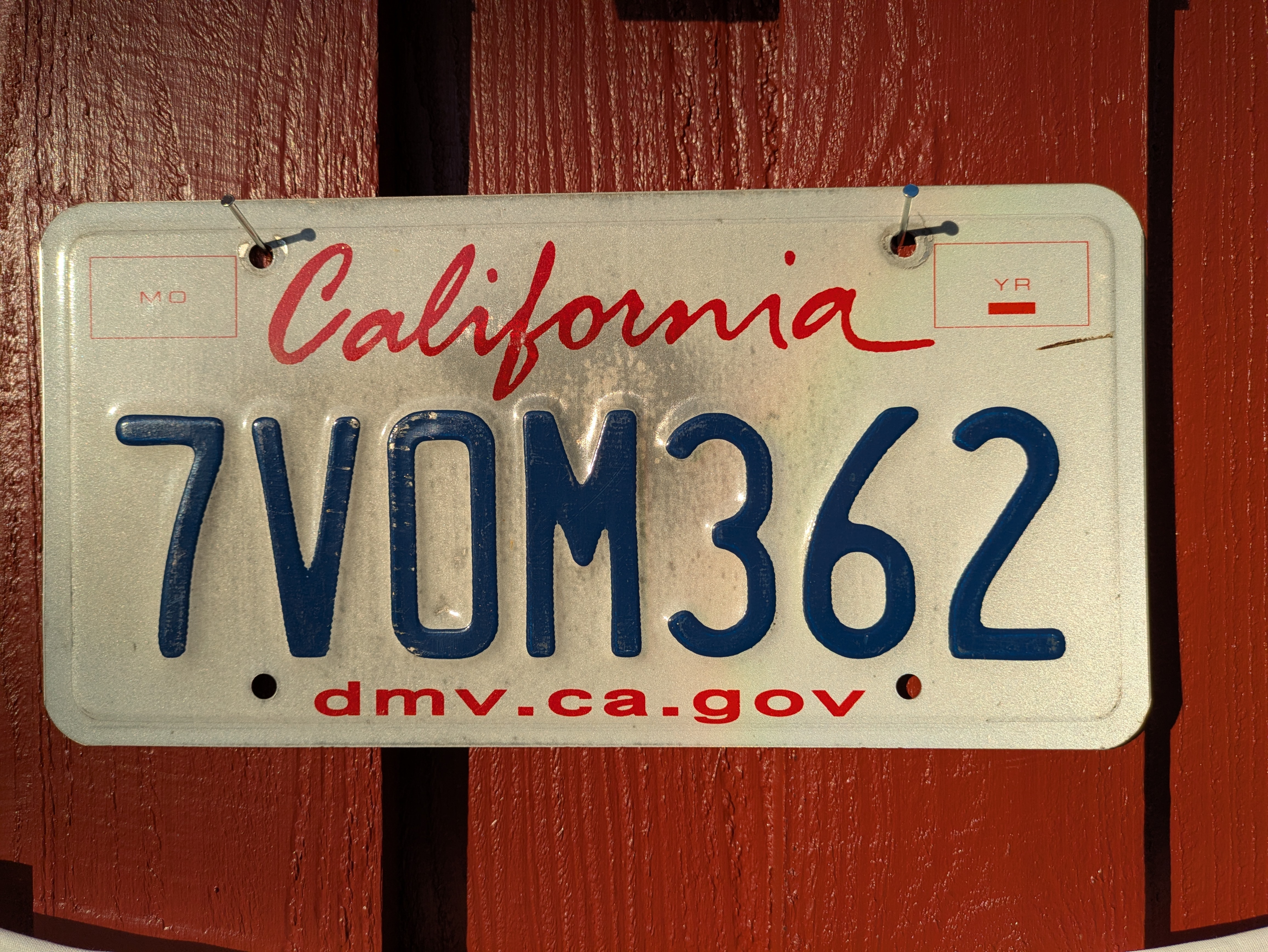 USA Nummernschild 