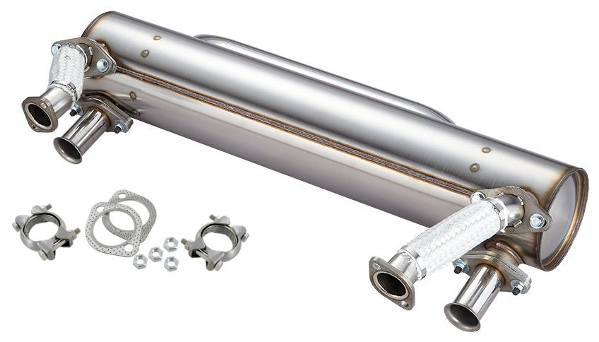 Edelstahl Auspuffanlage für Type 1 Motor extreme Tieferlegung