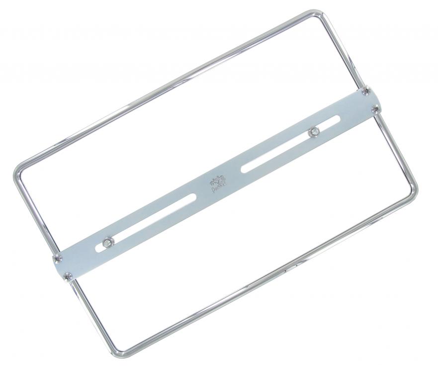 Verchromter Kennzeichenhalter Aluminium für VW-Oldtimer