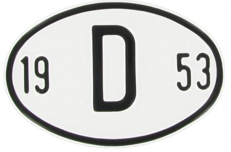 Länderplakette: D 1953