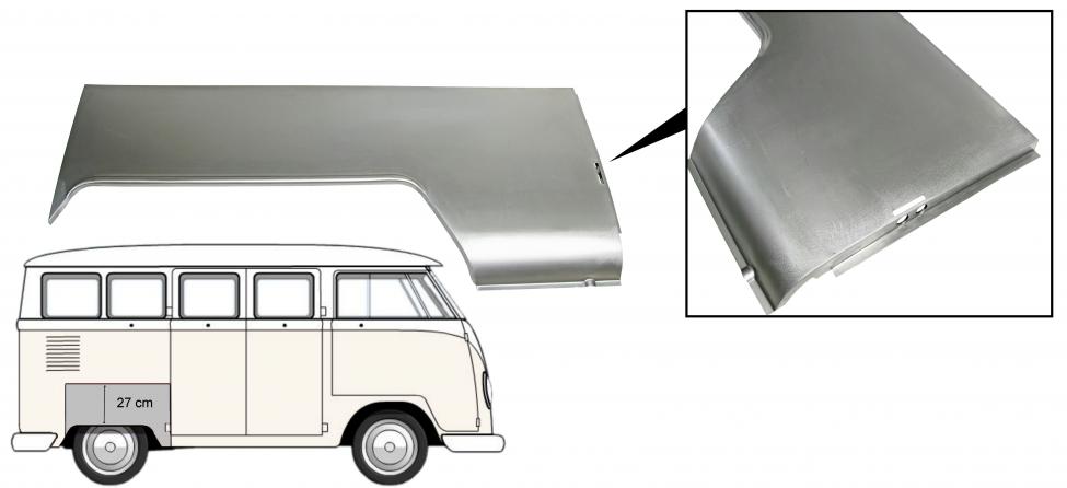 Reparaturblech Radkasten hinten rechts
