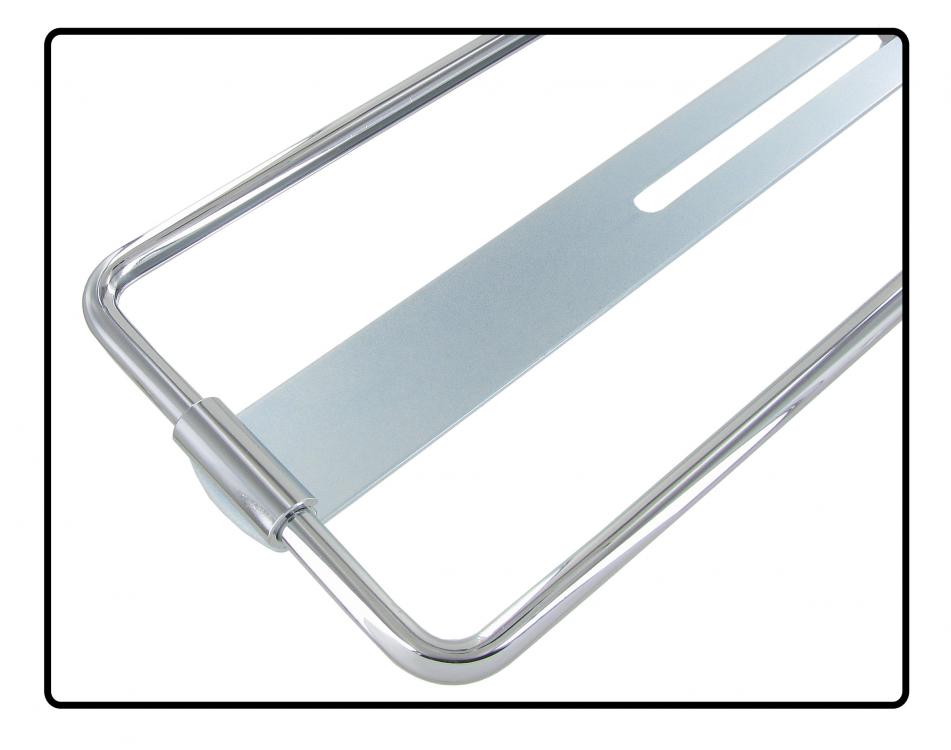 Verchromter Kennzeichenhalter für VW-Oldtimer – Aluminium
