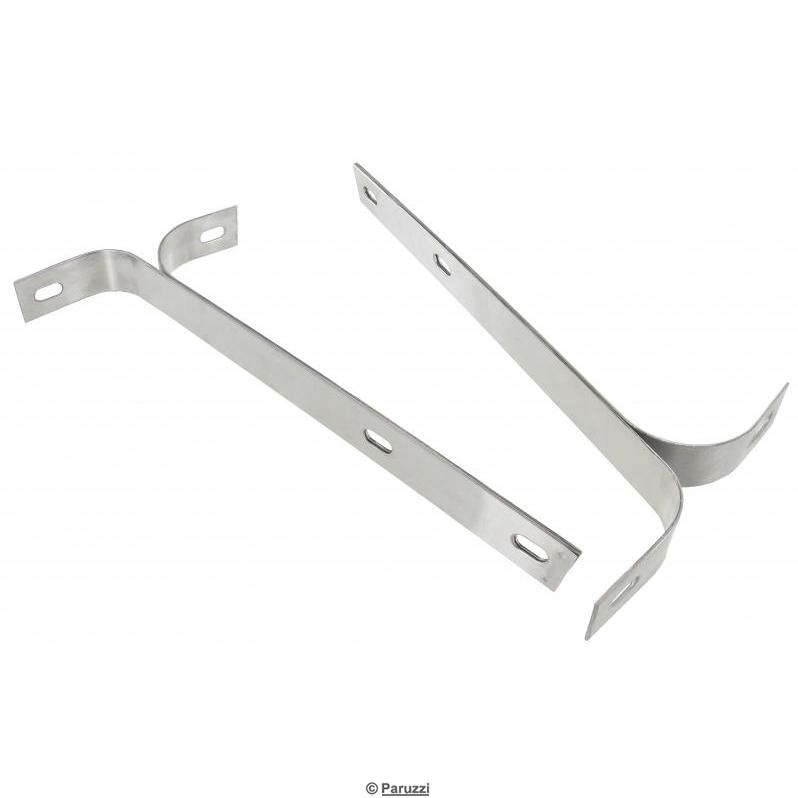 Polierte Edelstahlhalterungen für die hintere Stoßstange (pro Paar)