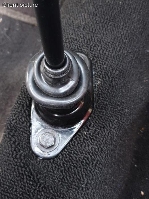 Schalthebelmanschette für Fahrzeuge mit Schaltgetriebe schwarz