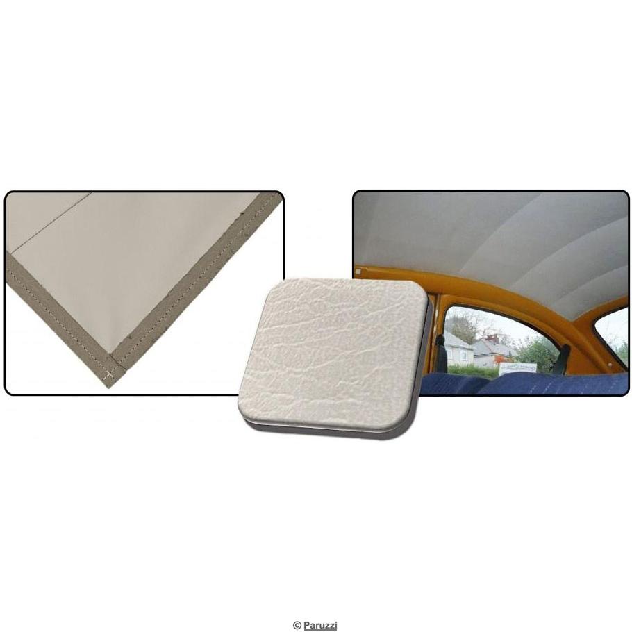 Dachhimmel aus Crush-Vinyl, Off White Dachhimmel aus Crush-Vinyl, Off White