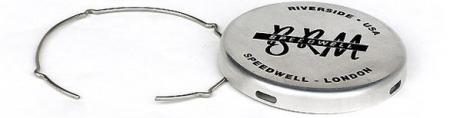 Nabendeckel Aluminium BRM-Emblem mit Klemmring