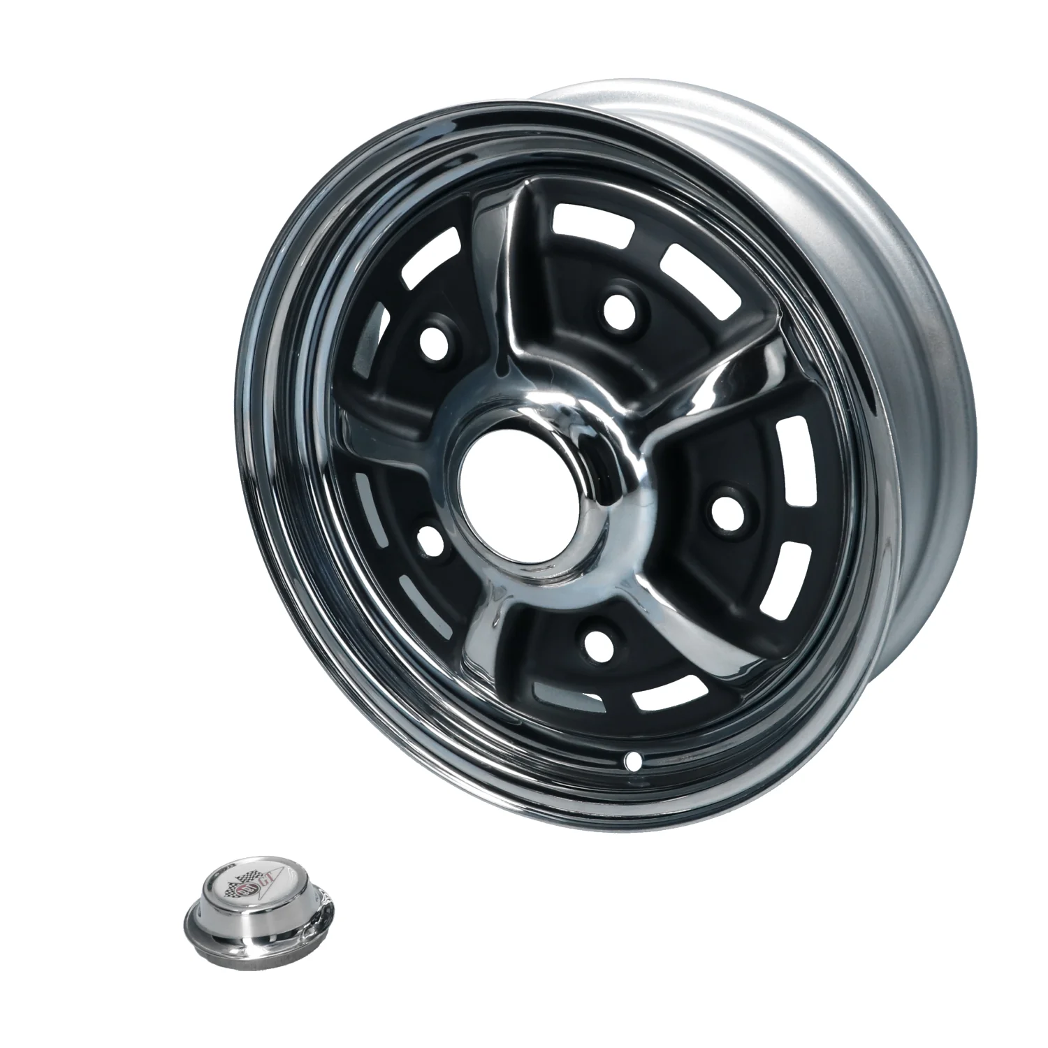 BBT Sprintstar Alufelge 4,5x15 ET+34 5x205 Chrom/schwarz
