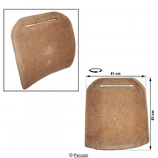 Rosshaarpolsterung für Vordersitzlehne mit Kopfstütze (pro Stück)