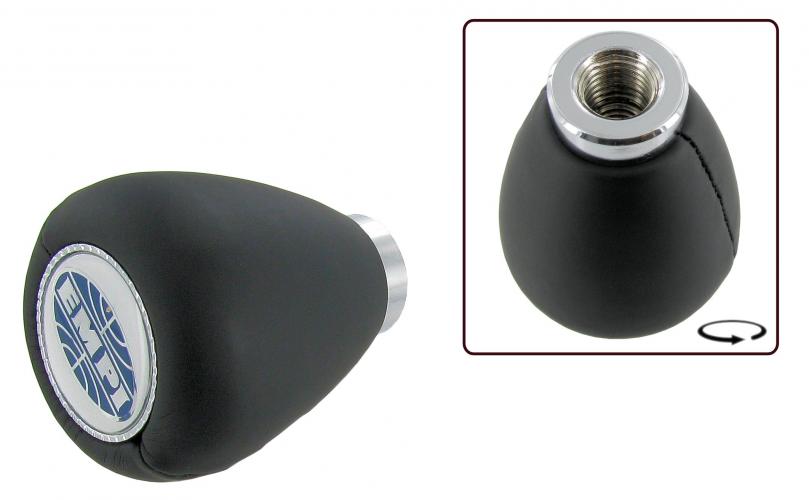 Schaltknopf mit EMPI-Emblem, Schwarz, Vinyl