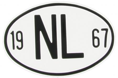 Landesplakette NL 1967 – Aluminium Nationalitätszeichen für Oldtimer