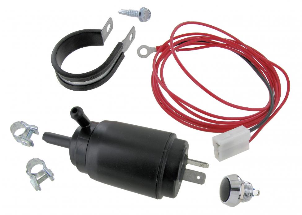 Scheibenwaschanlage 12V Umrüstset | Elektropumpe für VW-Oldtimer