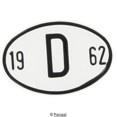 Schild Länderkennzeichen : D (Germany)