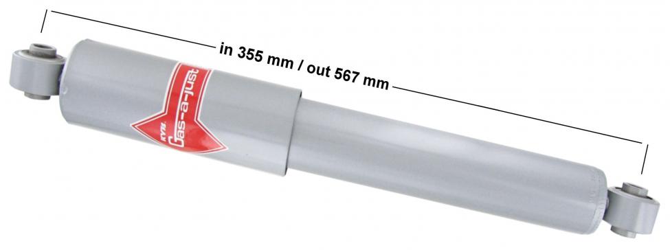 Monotube Gasdruckstoßdämpfer hinten für Bulli 1967-1979