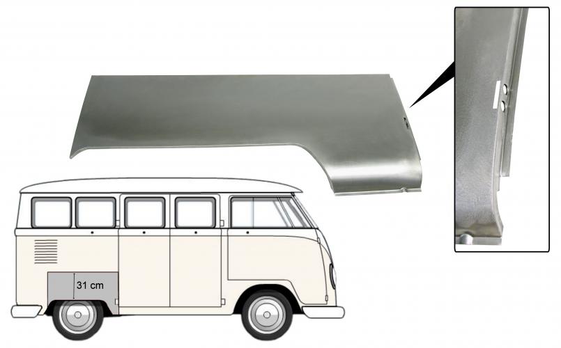 Reparaturblech Radkasten Hinten Rechts
