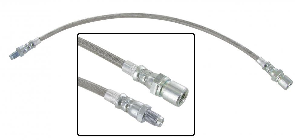 Edelstahl Bremsschlauch mit Teflon-Kern - verschleißfrei