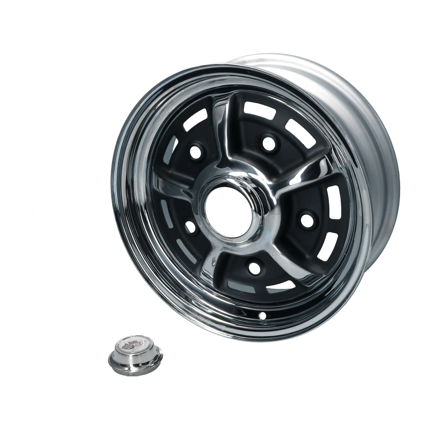 Rad BBT Sprintstar Chrom/schwarz 5,5x15" ET+34 5-Loch