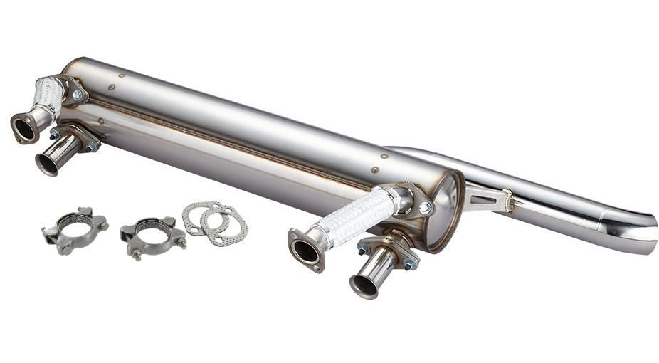 Classic Super Flow Edelstahl Auspuff 130mm Typ 1 Motor