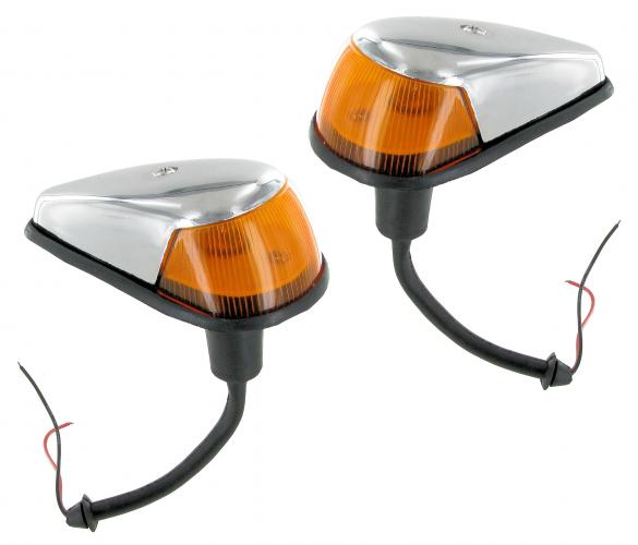 Blinkereinheit Bernstein Orange Glas B-Qualität