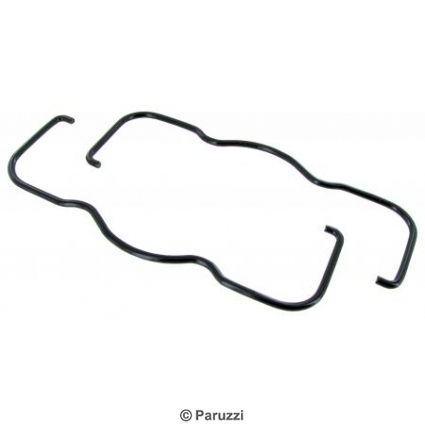 schwarz pulverbeschichtetes Ventildeckelbügel(Paar)