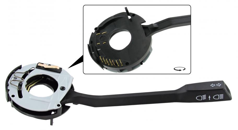 Blinkerschalter satin Schwarz für T3 Bulli