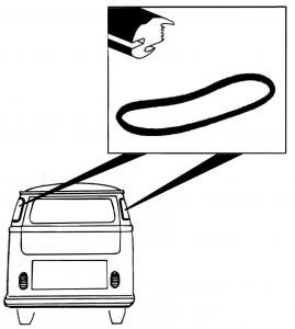 Hintere Eck-Fensterdichtung Standard