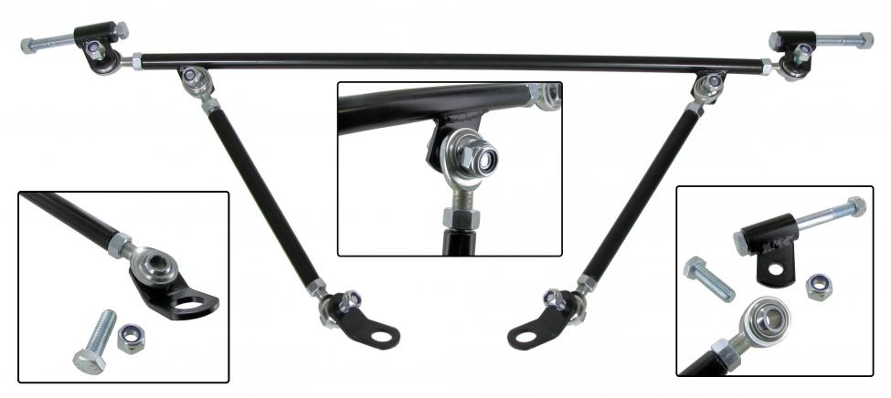 Hinterachsen Torsionsstab / Truss Bar 19mm pulverbeschichtet