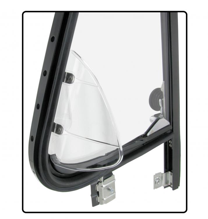 Ventilationsfenster Windabweiser transparent - Retro Lüftung