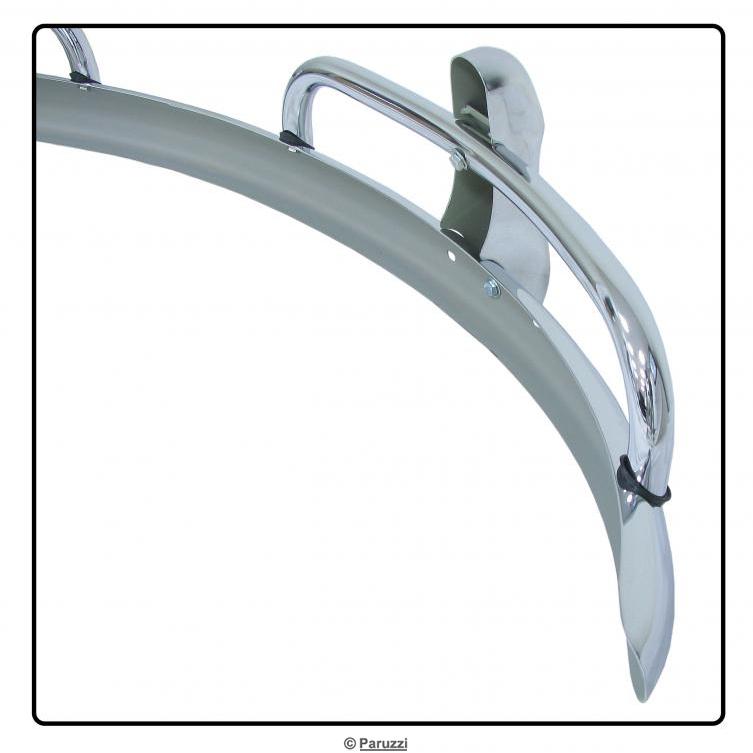 Hintere Stoßstange mit Verstärkungsrohr Chrom (USA-Modelle)