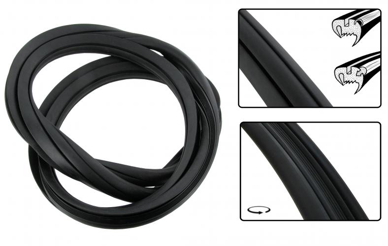 Windschutzscheibedichtung Deluxe mit Zierleistennut